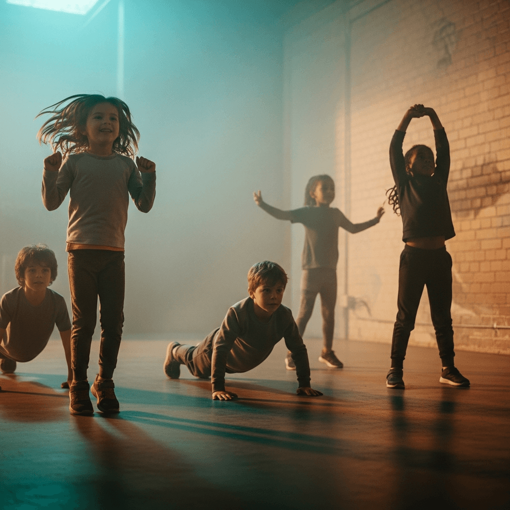 Female trainer on yoga mat